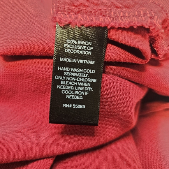 Express Burgundy Romper with Lace Sleeves Women's Small - Picture 9 of 9